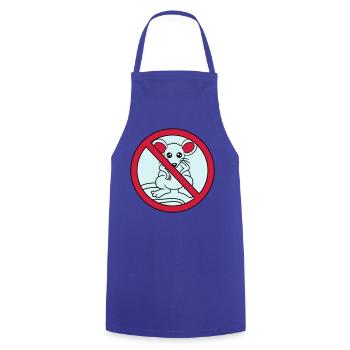 forbidden sign crossed out no mouse suess n - Cooking Apron - royal blue - Front - AI Model Male 185 dark (185cm)