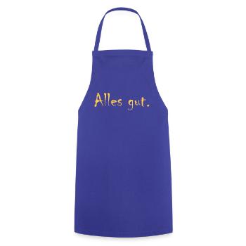 All good - Cooking Apron - royal blue - Front - AI Model Male 185 dark (185cm)
