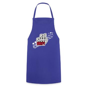 Eat Sleep Drift - Kochschürze - Royalblau - Vorne - AI Model Male 185 dark (185cm)