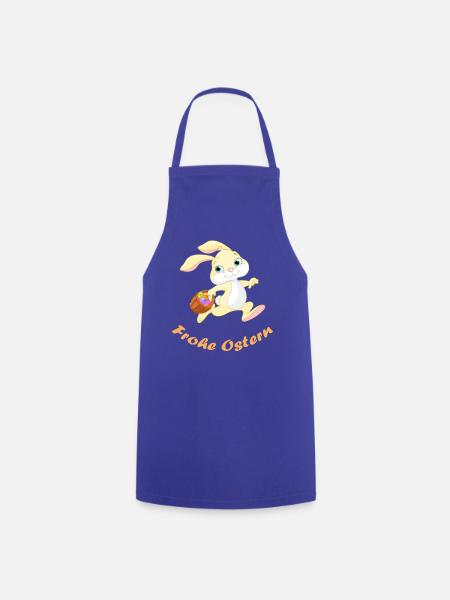 Easter - Cooking Apron - royal blue