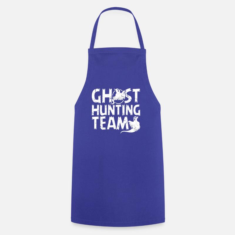 Ghost Hunting Ghost Hunts Ghost Paranormal - Cooking Apron - royal blue