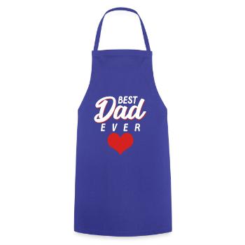 Cadeau fête des pères Papa Père Cadeau de fête - Tablier de cuisine - bleu royal - Devant - AI Model Male 185 dark (185cm)