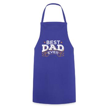 Cadeau de la fête des pères cadeau de papa père - Tablier de cuisine - bleu royal - Devant - AI Model Male 185 dark (185cm)