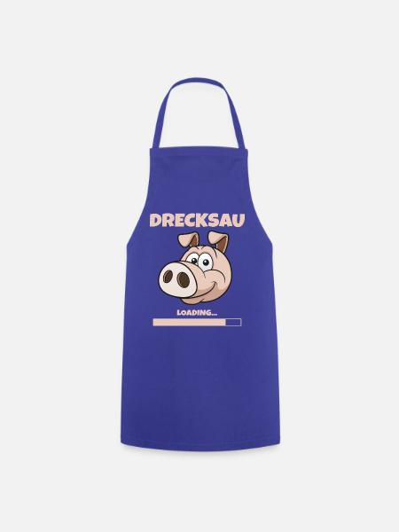 DRECKSAU - LOADING - Kochschürze - Royalblau