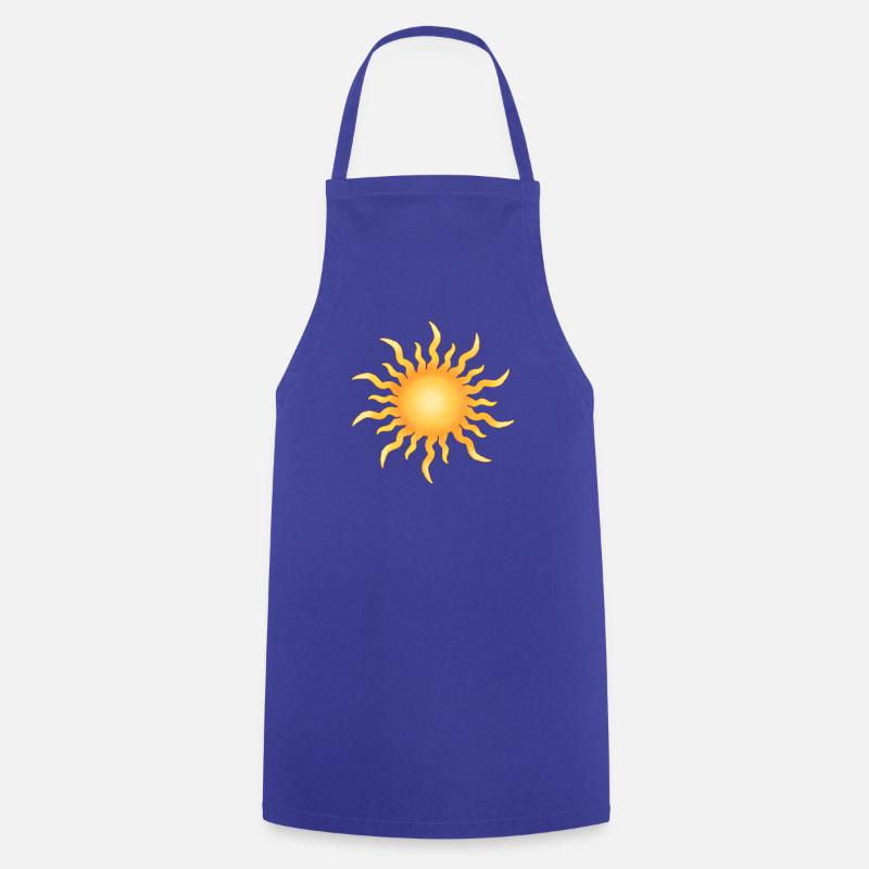soleil - Tablier de cuisine - bleu royal