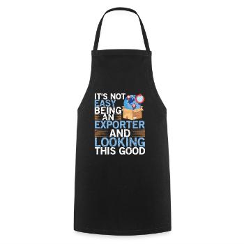 Export Export Négociants Business Homme d’affaires - Tablier de cuisine - noir - Devant - AI Model Male 185 dark (185cm)