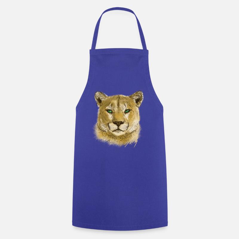 Cougar - Cooking Apron - royal blue