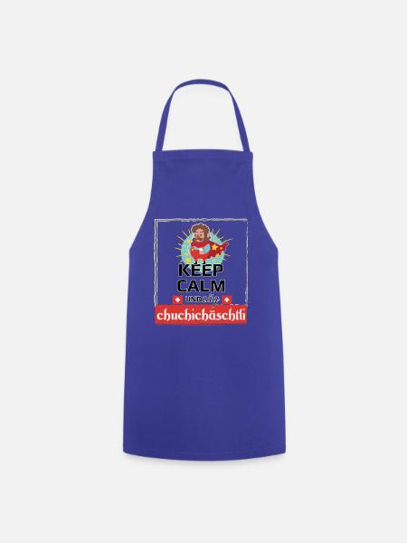 säg Chuchichäschtli - Kochschürze - Royalblau