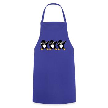 Dab Équipe Pingouin - Tablier de cuisine - bleu royal - Devant - AI Model Male 185 dark (185cm)