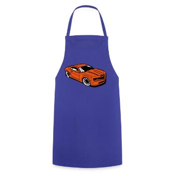 Voiture de sport camaro - Tablier de cuisine - bleu royal - Devant - AI Model Male 185 dark (185cm)