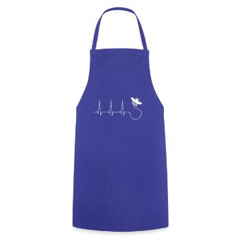 Battements de cœur des abeilles - Tablier de cuisine - bleu royal - Devant - AI Model Male 185 dark (185cm)