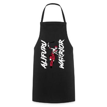 Alifuru Warrior Man - Cooking Apron - black - Front - AI Model Male 185 dark (185cm)