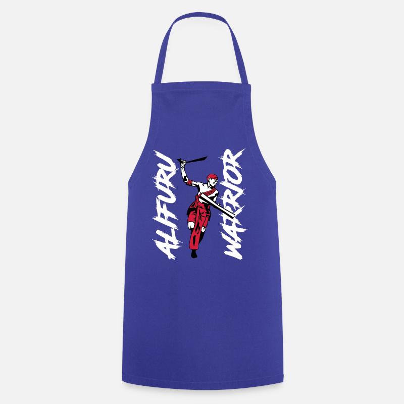 Alifuru Warrior Man - Cooking Apron - royal blue