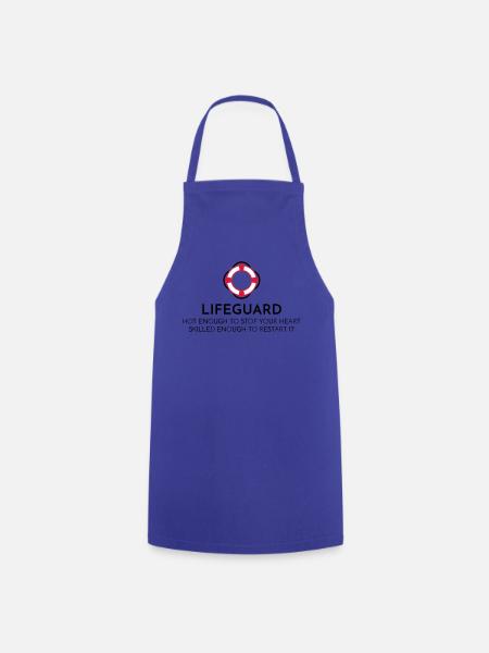 Maître-nageur - Tablier de cuisine - bleu royal