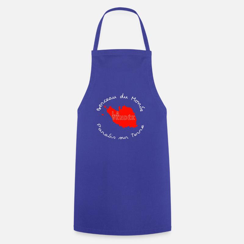 The Vendée Circular Card - Cooking Apron - royal blue