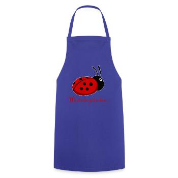 Modschegiebchen Marienkäfer Sächsisch Geschenkidee - Kochschürze - Royalblau - Vorne - AI Model Male 185 dark (185cm)