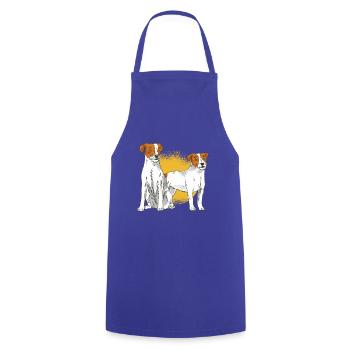 Parson Russell Terrier - Tablier de cuisine - bleu royal - Devant - AI Model Male 185 dark (185cm)