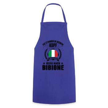 Bibione Stimmen Italien Urlaub Reise Geschenk - Kochschürze - Royalblau - Vorne - AI Model Male 185 dark (185cm)