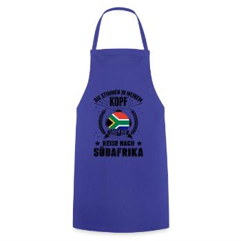 Südafrika Urlaub Stimmen Afrika Reise - Kochschürze - Royalblau - Vorne - AI Model Male 185 dark (185cm)