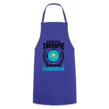 Kasachstan Urlaub Therapie Kasache Astana Reise - Kochschürze - Royalblau - Vorne - AI Model Male 185 dark (185cm)