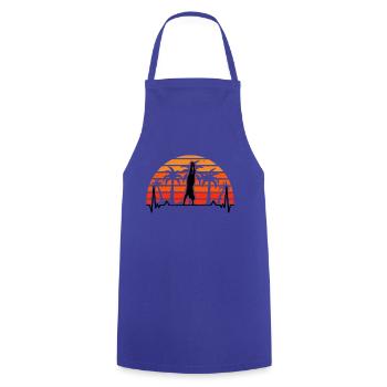 Gymnaste Heartbeat Handstand Gymnastique Gymnastique - Tablier de cuisine - bleu royal - Devant - AI Model Male 185 dark (185cm)