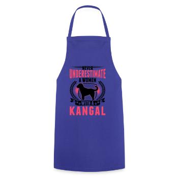 Kangal Frau Anatolischer Hirtenhund Kangal - Kochschürze - Royalblau - Vorne - AI Model Male 185 dark (185cm)