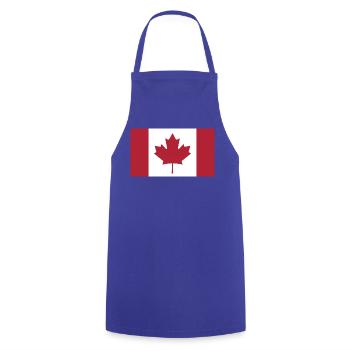 Kanada Flagge Telefonhülle - Kochschürze - Royalblau - Vorne - AI Model Male 185 dark (185cm)