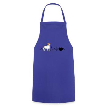 Jack Russell Terrier Herzschlag Parson Russell - Kochschürze - Royalblau - Vorne - AI Model Male 185 dark (185cm)