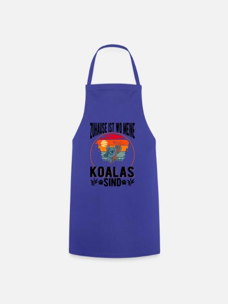 Zuhause ist wo meine Koalas sind - Kochschürze - Royalblau