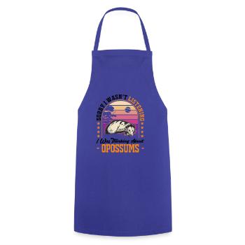 Opossum Gift Possum Pouch Rat - Cooking Apron - royal blue - Front - AI Model Male 185 dark (185cm)