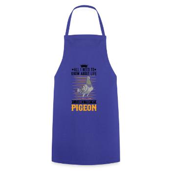 Pigeon Pigeon Fancier City Pigeon - Cooking Apron - royal blue - Front - AI Model Male 185 dark (185cm)