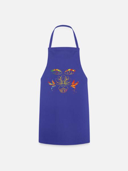 Visage zen - Tablier de cuisine - bleu royal