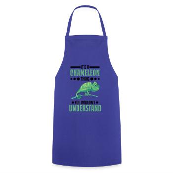 Chameleon Thing Gift Chameleon - Cooking Apron - royal blue - Front - AI Model Male 185 dark (185cm)
