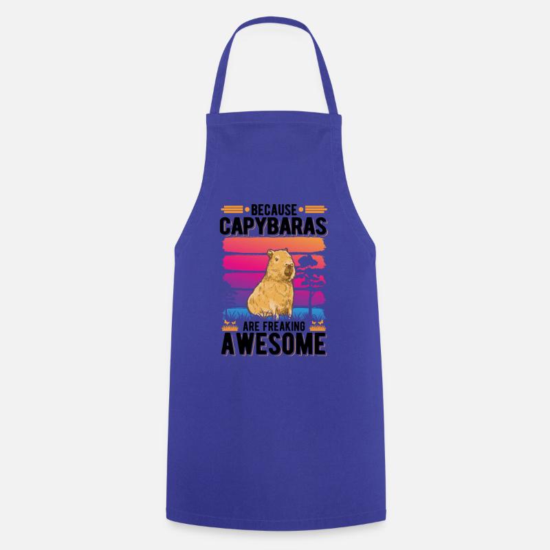Capybara Cadeau Capibara Capybara - Tablier de cuisine - bleu royal