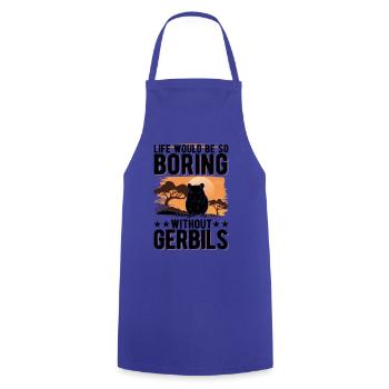 Gerbil Gift Racing Rat Germesau - Cooking Apron - royal blue - Front - AI Model Male 185 dark (185cm)