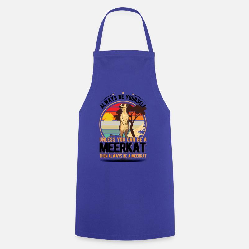 Suricate Cadeau Suricate Suricate - Tablier de cuisine - bleu royal