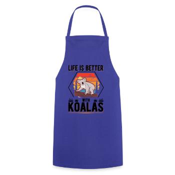Life is better with Koalas Koala Bear - Cooking Apron - royal blue - Front - AI Model Male 185 dark (185cm)