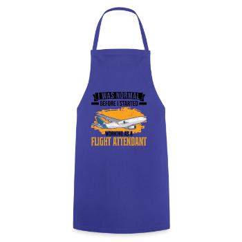 Flight Attendant Gift Flight Attendant - Cooking Apron - royal blue - Front - AI Model Male 185 dark (185cm)
