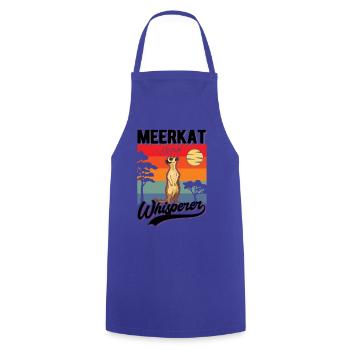 Erdmännchen Flüsterer Meerkat Whisperer - Tablier de cuisine - bleu royal - Devant - AI Model Male 185 dark (185cm)