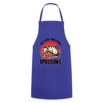 Opossum Young Possum Pouch Rat - Cooking Apron - royal blue - Front - AI Model Male 185 dark (185cm)