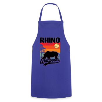 Nashorn Flüsterer Rhino Whisperer - Cooking Apron - royal blue - Front - AI Model Male 185 dark (185cm)