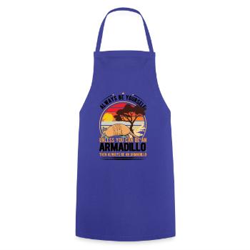 Armadillo Gift Armadillo - Cooking Apron - royal blue - Front - AI Model Male 185 dark (185cm)