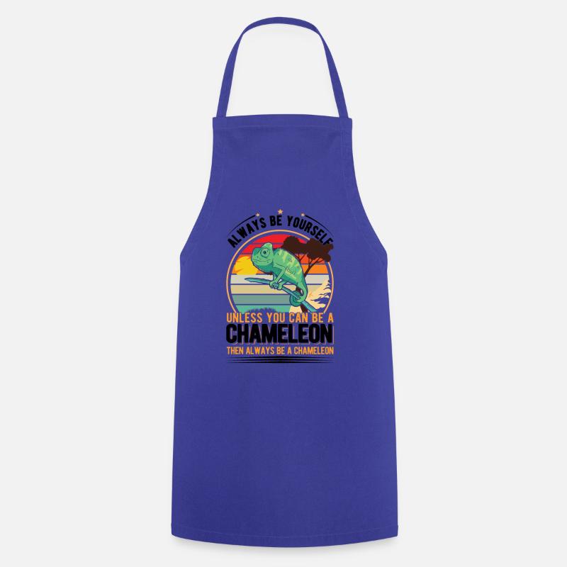 Chameleon Gift Chameleon - Cooking Apron - royal blue
