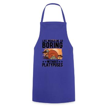 Platypus Gift Platypus - Cooking Apron - royal blue - Front - AI Model Male 185 dark (185cm)