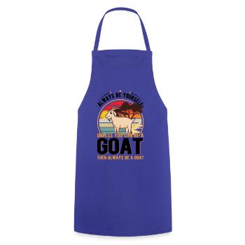 Chèvre Cadeau Chèvre Gardien Chèvre - Tablier de cuisine - bleu royal - Devant - AI Model Male 185 dark (185cm)