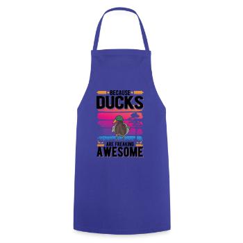 Duck Gift Duck Breeder - Cooking Apron - royal blue - Front - AI Model Male 185 dark (185cm)