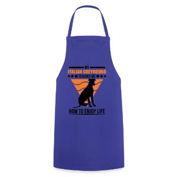Italian greyhound Italian wind chime - Cooking Apron - royal blue - Front - AI Model Male 185 dark (185cm)