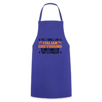 Italian greyhound smell - Cooking Apron - royal blue - Front - AI Model Male 185 dark (185cm)