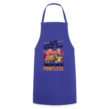 Müllmann Gift Garbage Collection Garbage Truck - Cooking Apron - royal blue - Front - AI Model Male 185 dark (185cm)