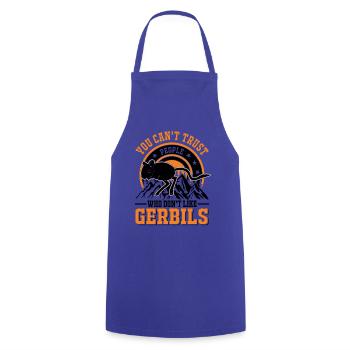 Gerbil Gift Racing Rat Germesau - Cooking Apron - royal blue - Front - AI Model Male 185 dark (185cm)